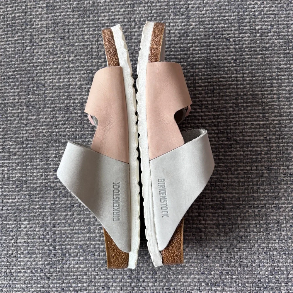 Birkenstock Arizona Split Colorblock Sandals Mineral/Rose Size 39 - Picture 5 of 11